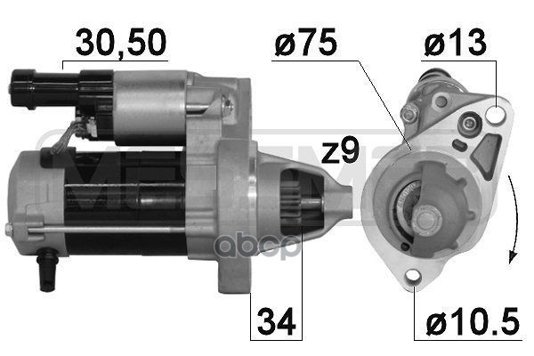 

Стартер ERA 12V 1.1KW 220881