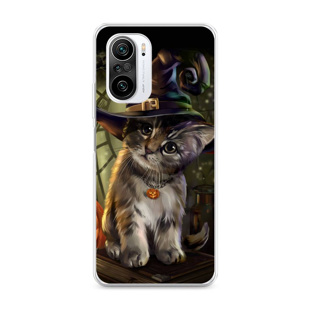 

Чехол Awog на Xiaomi Redmi K40 "Кот на Хэллоуин", Разноцветный, 310950-2