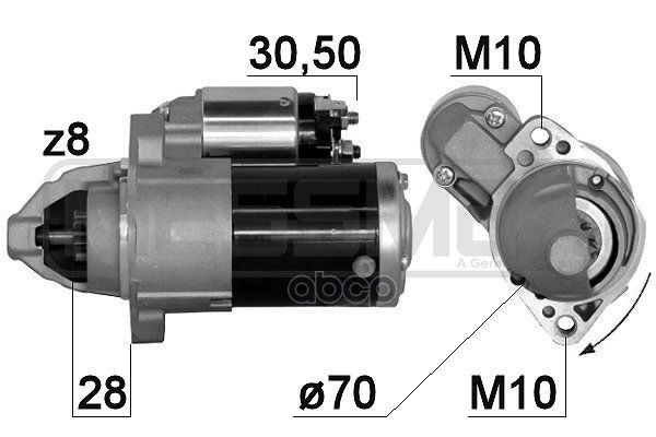 

Стартер ERA 12V 1.4Kw 220884