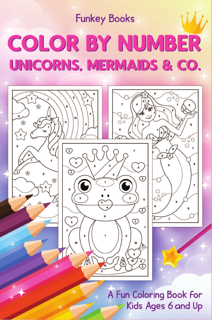 

Color by Number - Unicorns, Mermaids & Co.