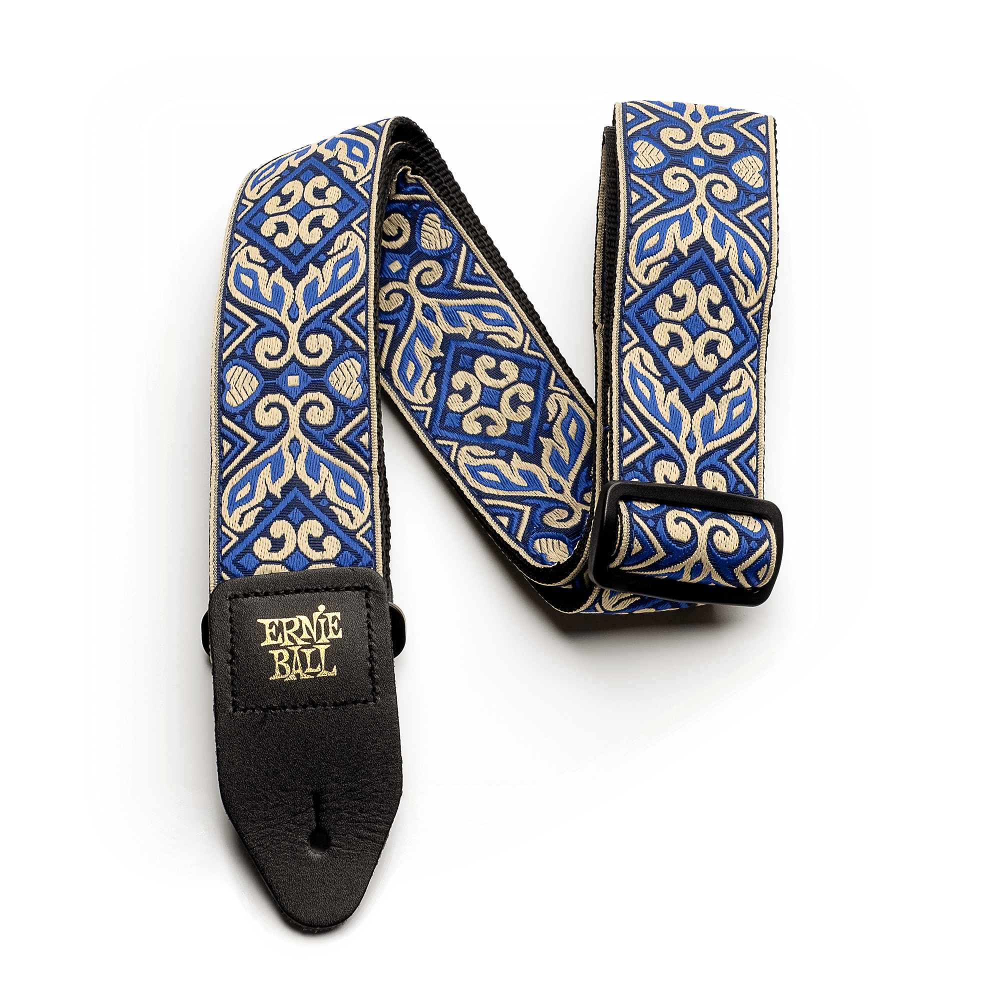 фото Ремень для гитары ernie ball 4165 tribal blue jacquard, ernie ball (эрни бол)