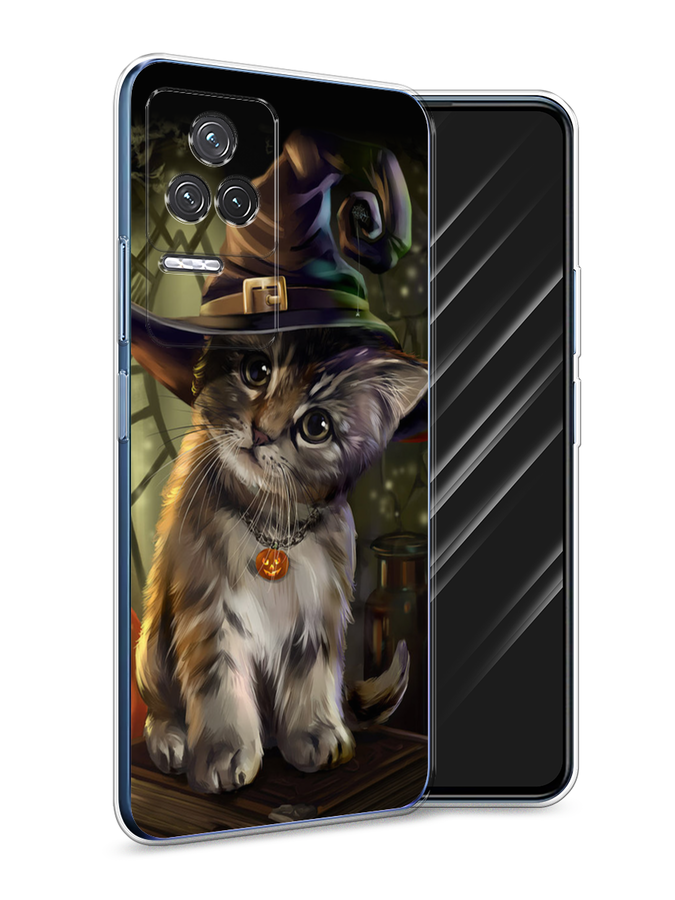 

Чехол Awog на Xiaomi Redmi K50 "Кот на Хэллоуин", Разноцветный, 312250-2