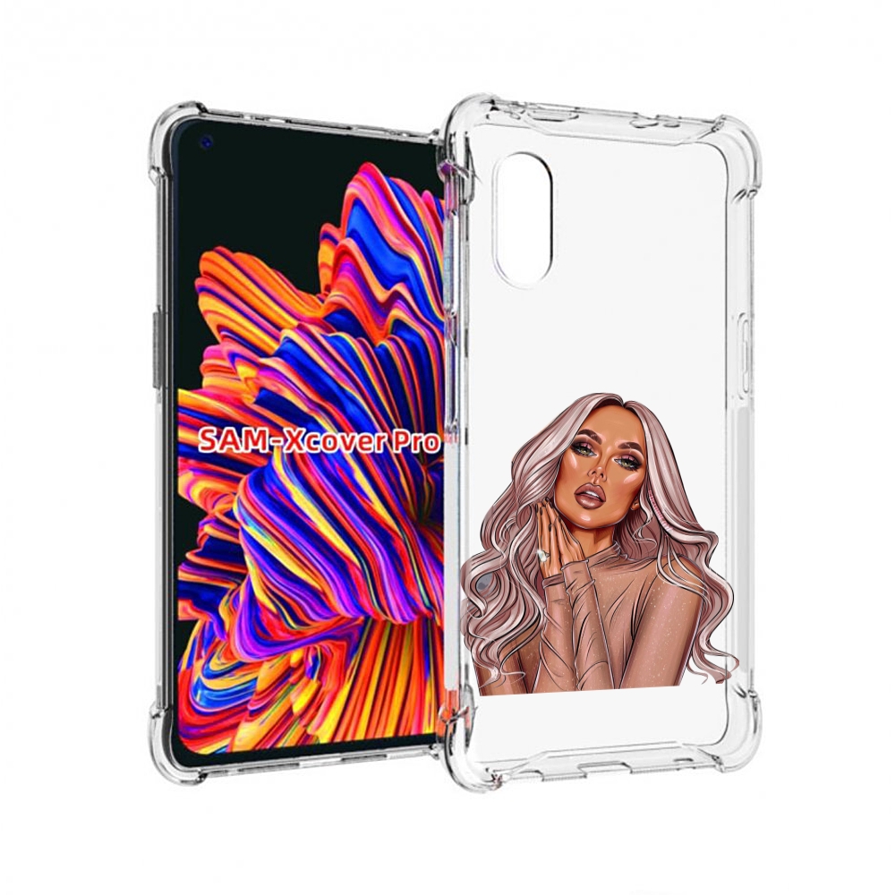 

Чехол MyPads девушка-в-коричневых-оттенках для Samsung Galaxy Xcover Pro 1, Прозрачный, Tocco
