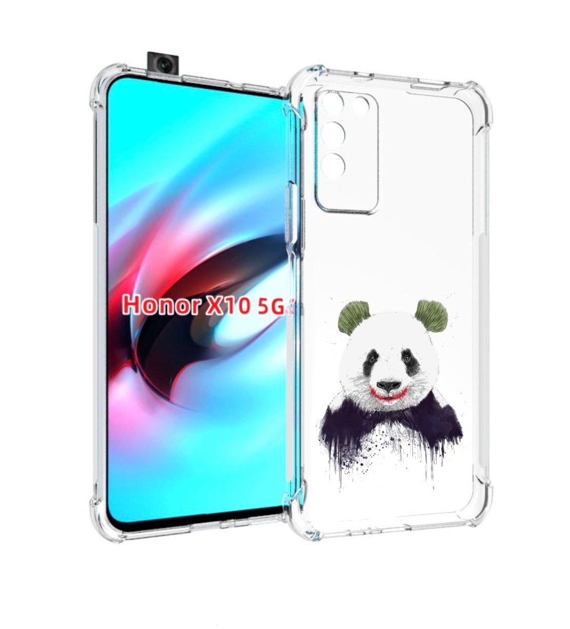 

Чехол MyPads панда джокер для Honor X10, Прозрачный, Tocco