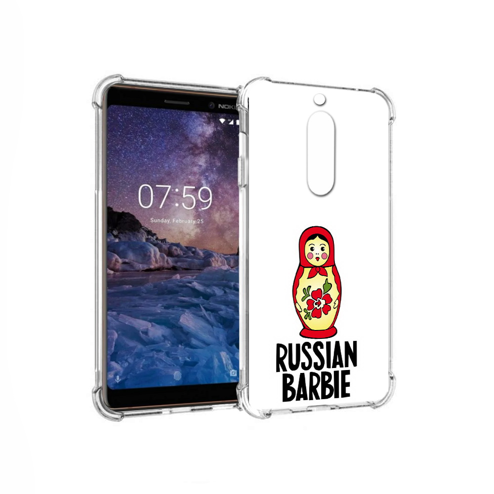 

Чехол MyPads Tocco для Nokia 7 матрешка (PT95887.123.459), Прозрачный, Tocco