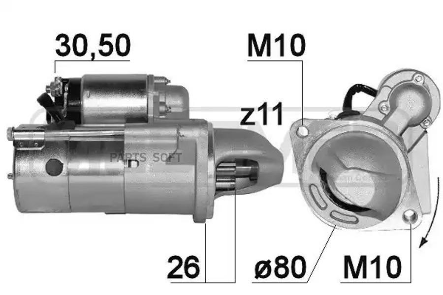 

Стартер ERA 12V 2,0 kW 220893