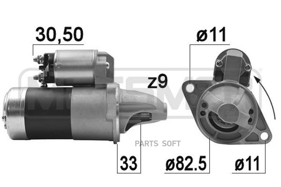 

Стартер ERA 12V 1,4 Kw 220929