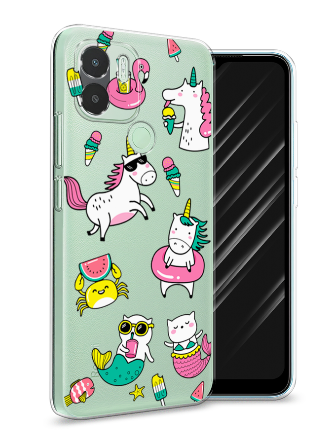 

Чехол Awog на Xiaomi Redmi A1+/A2+ "На отдыхе", Белый;бирюзовый;розовый, 318550-2