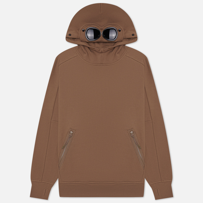 

Мужская толстовка C.P. Company Goggle Hoodie Diagonal Raised Fleece коричневый, Размер M, Goggle Hoodie Diagonal Raised Fleece