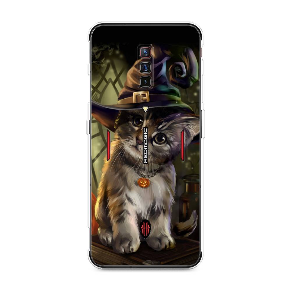 

Чехол Awog на ZTE Nubia Red Magic 6 / ЗТЕ Нубиа Ред Мэджик 6 "Кот на Хэллоуин", Разноцветный, 135150-2