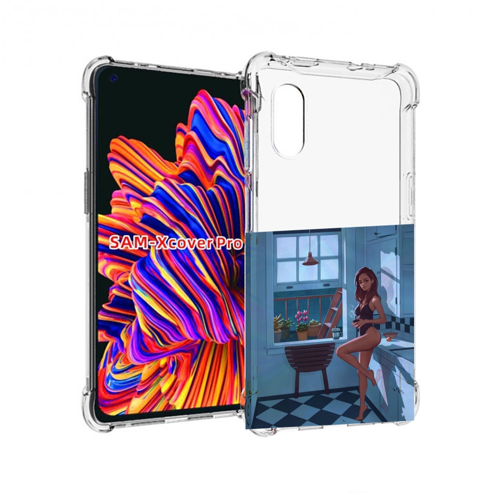 

Чехол MyPads девушка-на-кухне для Samsung Galaxy Xcover Pro 1, Прозрачный, Tocco