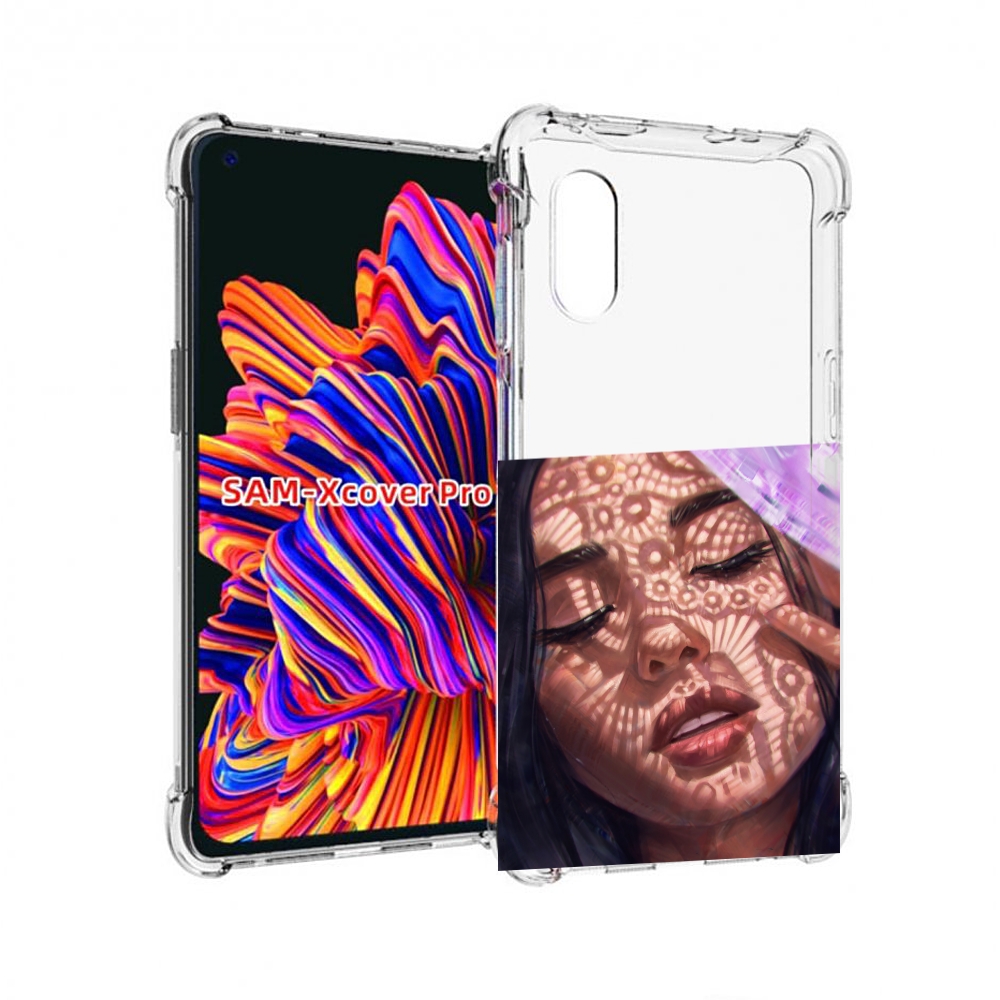 

Чехол MyPads девушка-под-кружевами женский для Samsung Galaxy Xcover Pro 1, Прозрачный, Tocco
