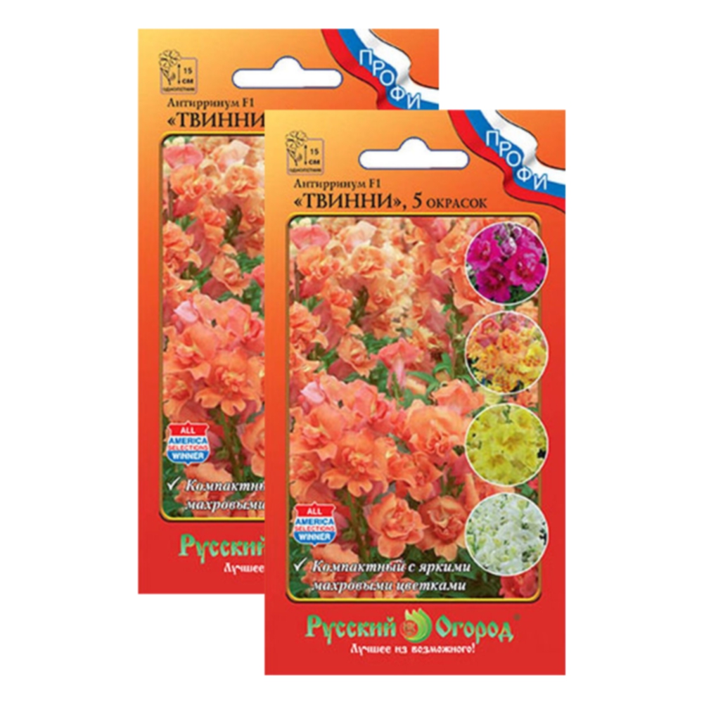 

Семена антирринум Русский огород Твинни 23-03353 2 уп., Антирринум