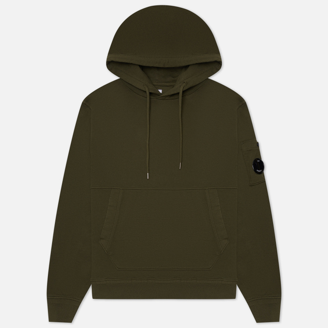 

Мужская толстовка C.P. Company Cotton Fleece Hoodie Garment Dyed оливковый, Размер XL, Cotton Fleece Hoodie Garment Dyed