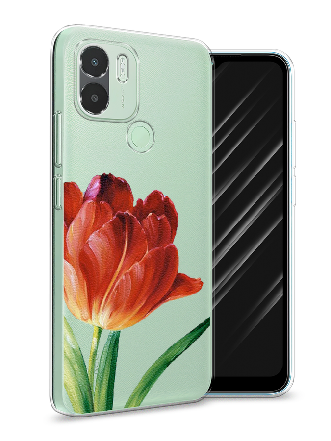 

Чехол Awog на Xiaomi Redmi A1+/A2+ "Красный тюльпан", Оранжевый;зеленый, 318550-8