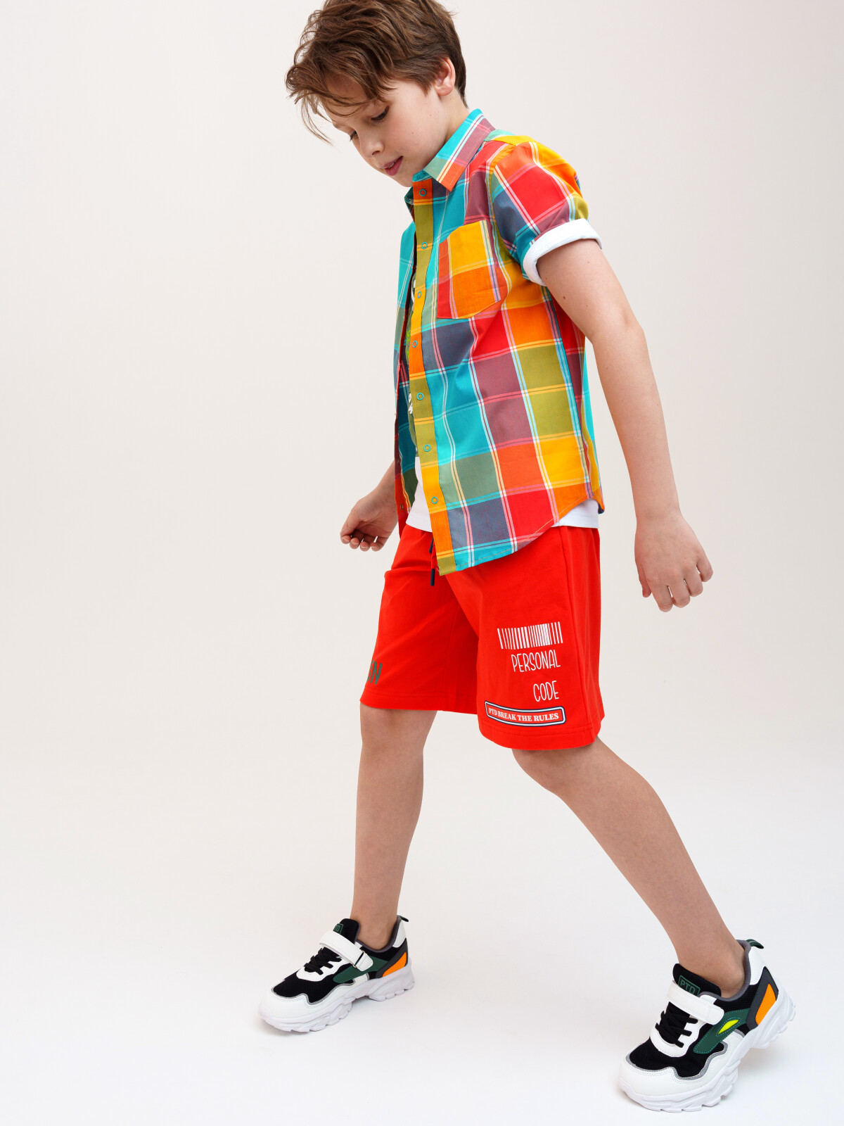 Рубашка детская PlayToday Tween 12311438, разноцветный, 164