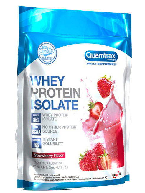 фото Протеин quamtrax nutrition direct whey protein isolate, 2000 г, strawberry