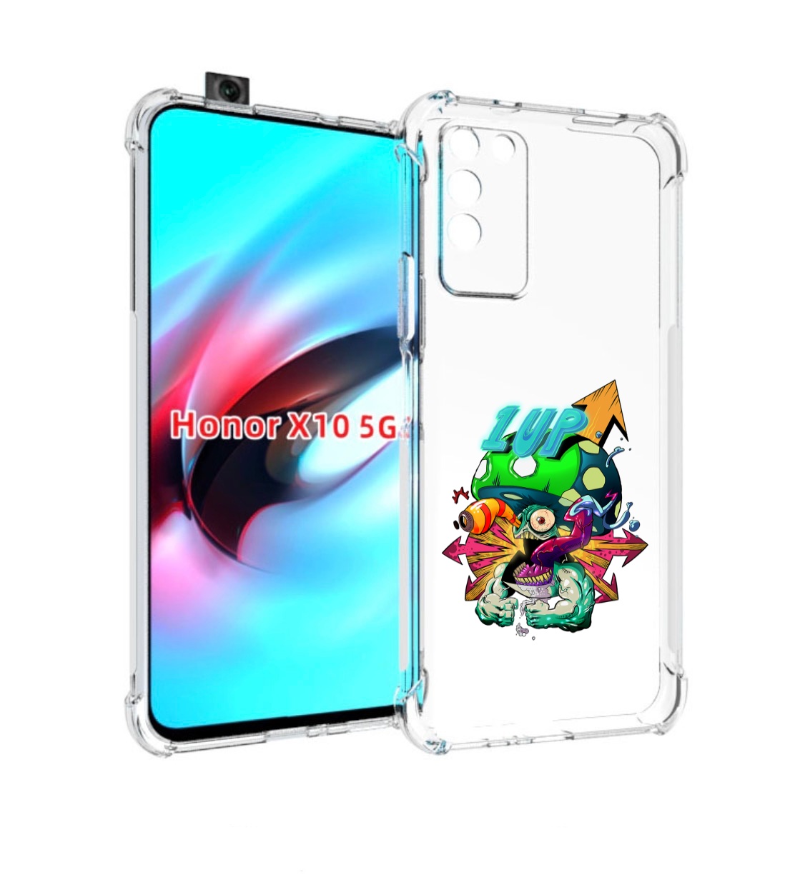 

Чехол MyPads сильный гриб абстракция для Honor X10, Прозрачный, Tocco