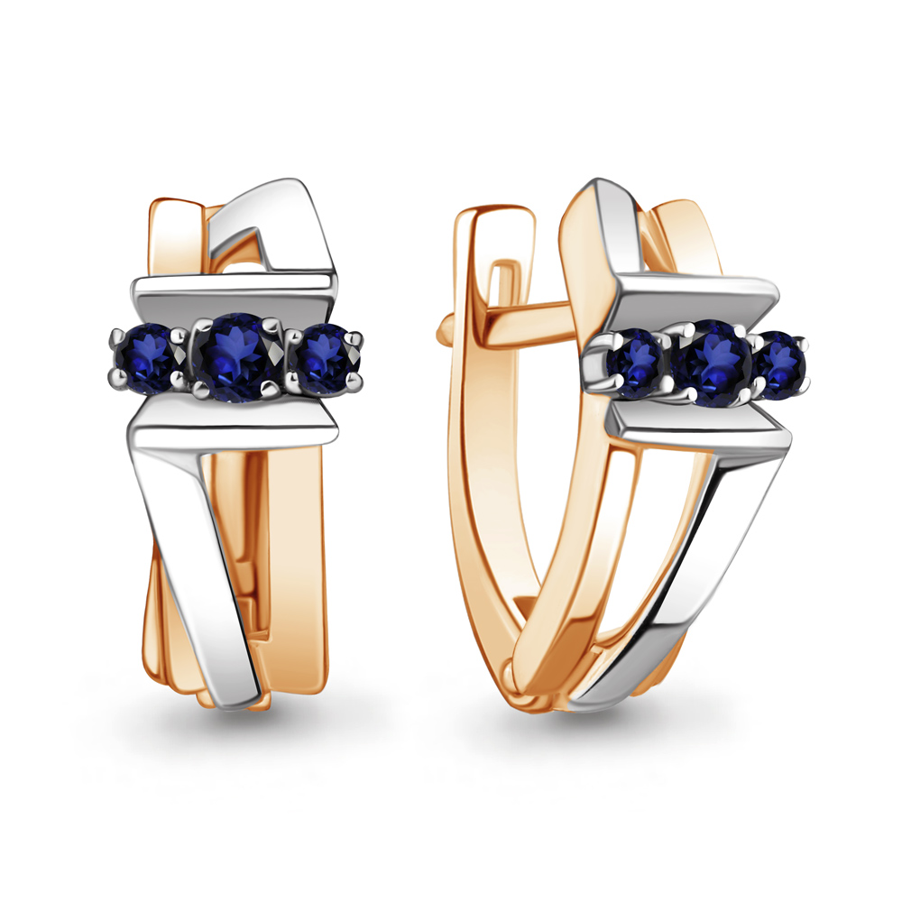 

Серьги из красного золота с сапфиром Aquamarine Aquamarine 942630к_585_кз, 942630к_585_кз