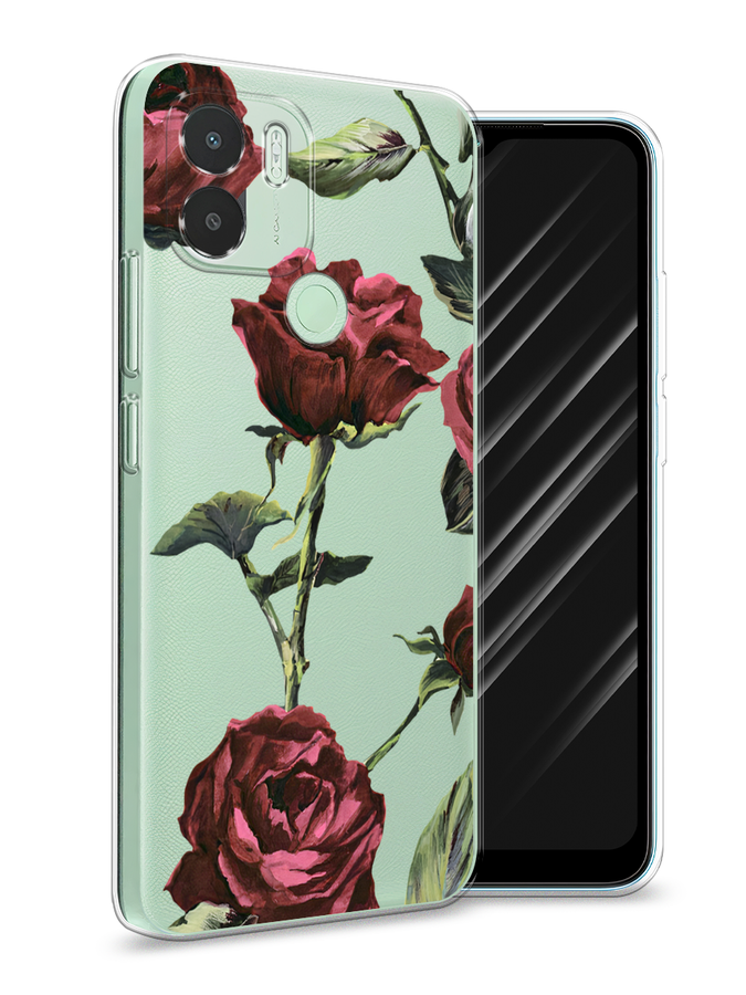 

Чехол Awog на Xiaomi Redmi A1+/A2+ "Бордовые розы фон", Бордовый, 318550-8