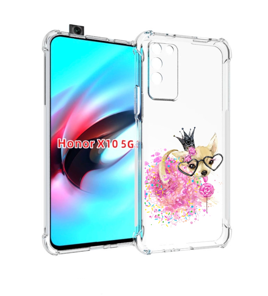 

Чехол MyPads сладкая принцесса для Honor X10, Прозрачный, Tocco