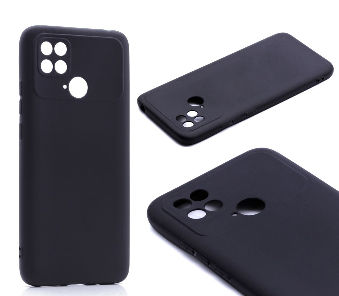 Силиконовый чехол TPU Case матовый для Xiaomi Poco C40 черный