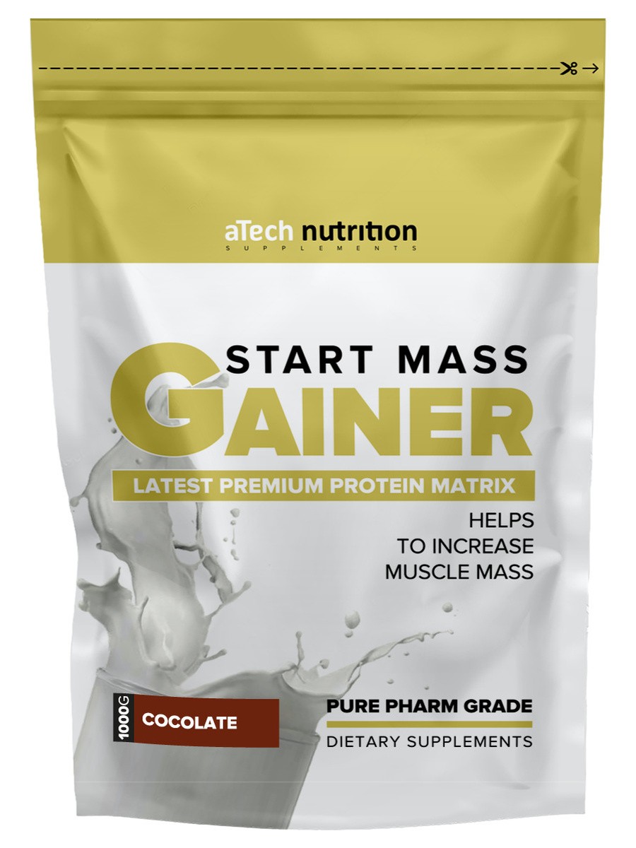 Гейнер Atech Nutrition Gainer Start Mass, 1000 г, шоколад