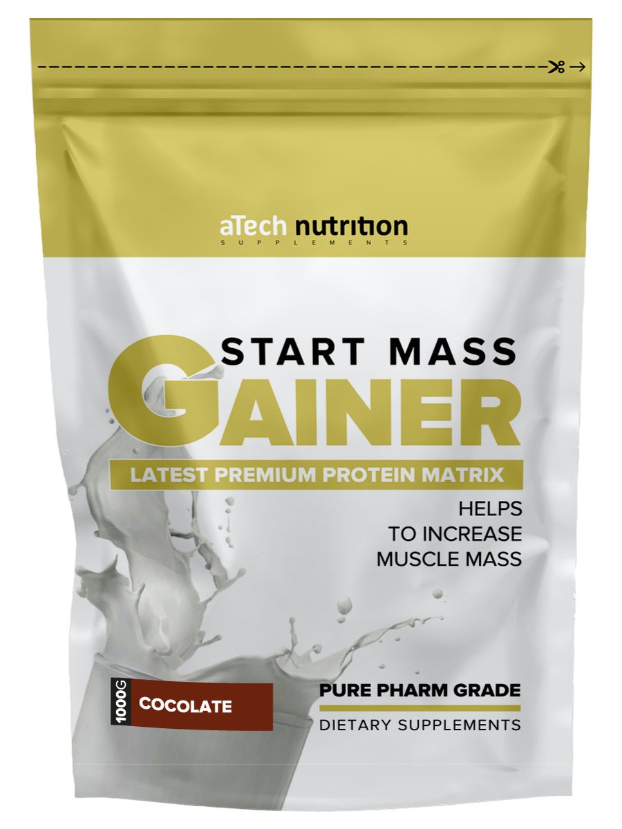 фото Гейнер atech nutrition gainer start mass, 1000 г, шоколад