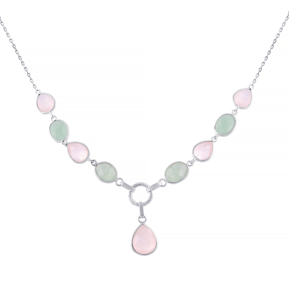 

Ожерелье из серебра с кварцем 45 см Element47 N-52381_KL_GQZ_RQ_WG, N-52381_KL_GQZ_RQ_WG