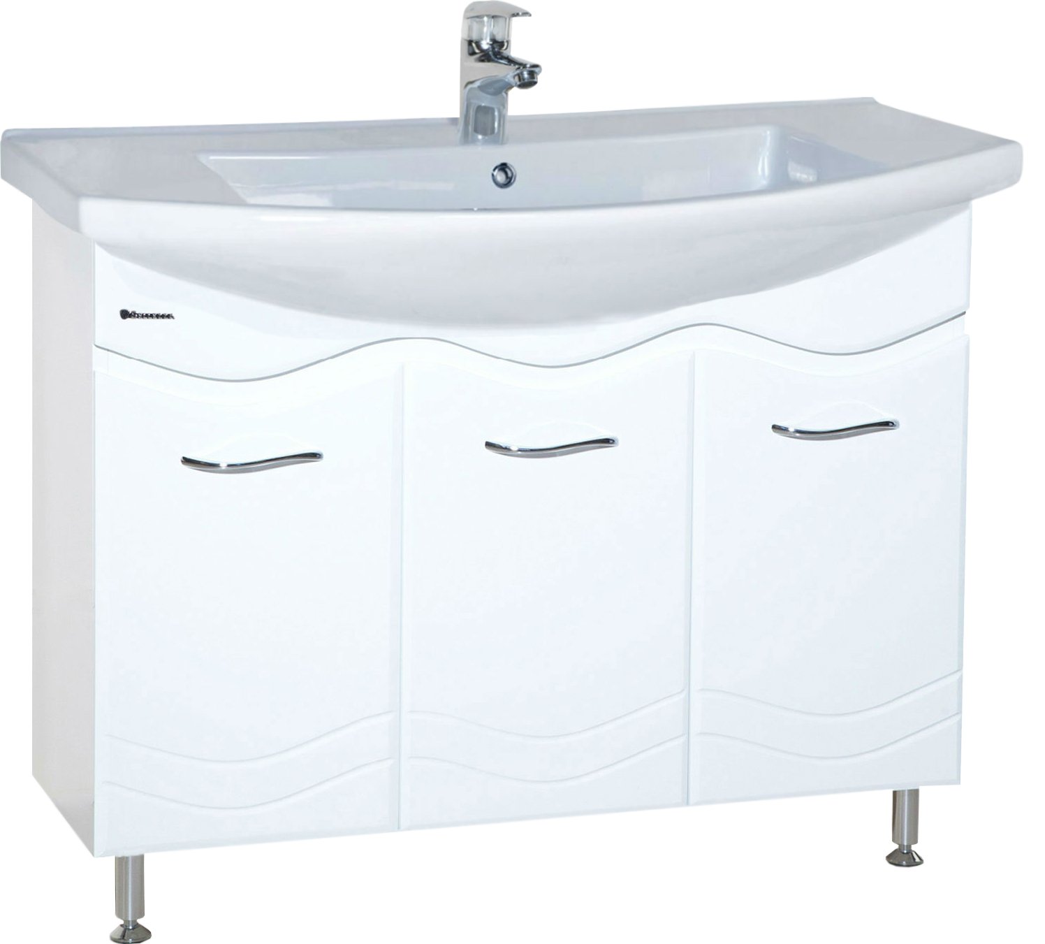 фото Bellezza тумба с раковиной bellezza мари 105 белая