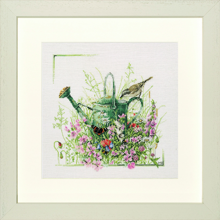 

Набор для вышивания на льне LANARTE "Watering Can", арт.PN 0007950