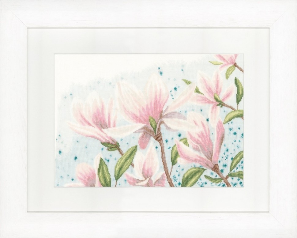 

Набор для вышивания на льне Lanarte Magnolias