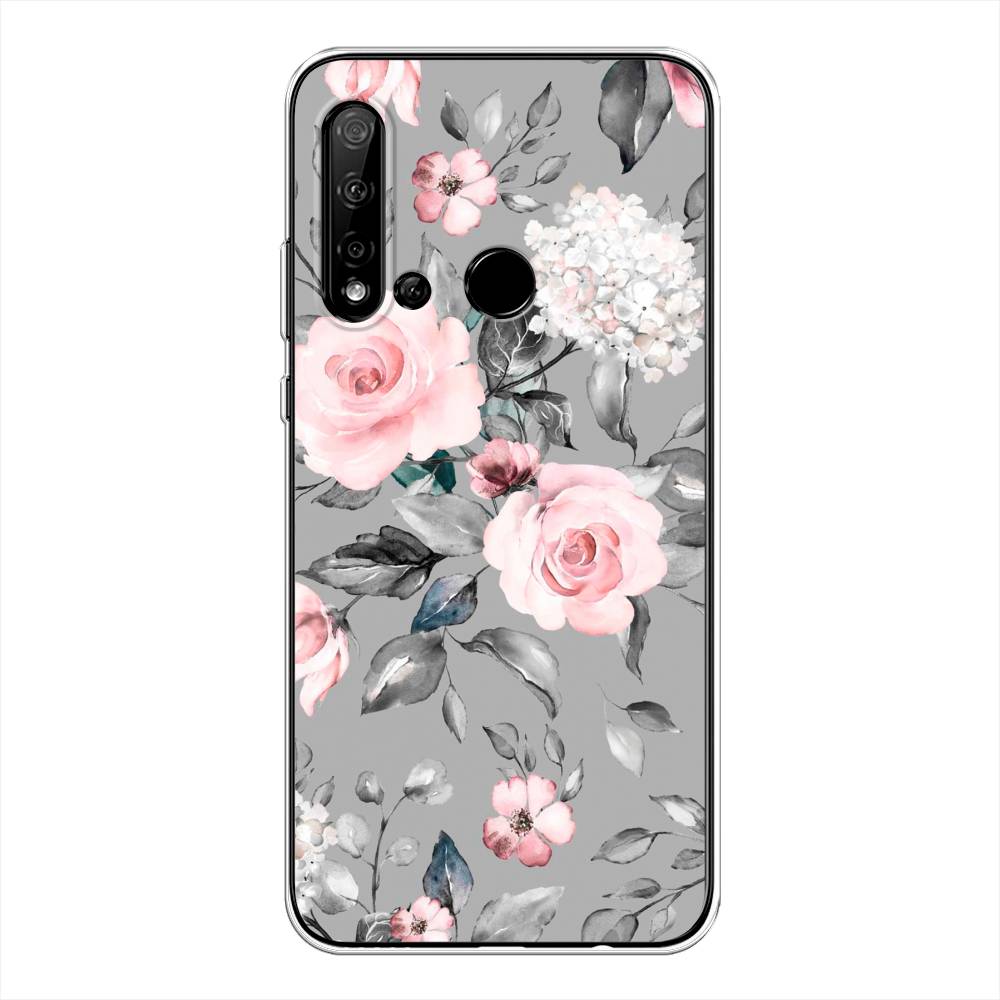 

Чехол Awog "Розы для сером" для Huawei P20 lite 2019, 69750-8