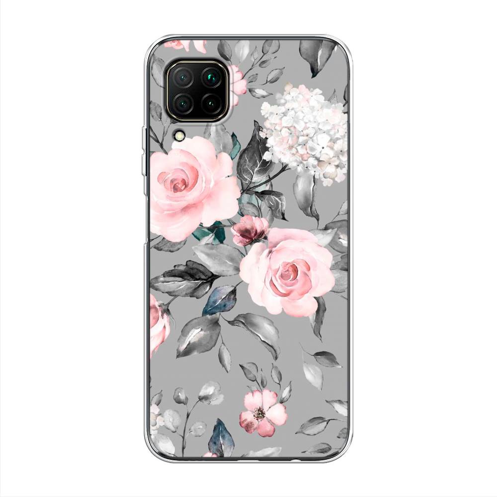 

Чехол Awog "Розы для сером" для Huawei P40 Lite, 611650-8