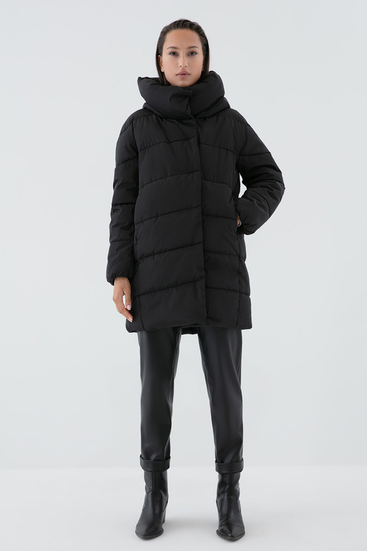 

Пуховик женский ZARINA 329401101 черный 46, 329401101