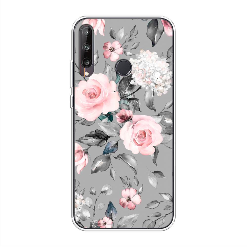 

Чехол Awog "Розы для сером" для Huawei Y7p, 6103350-8