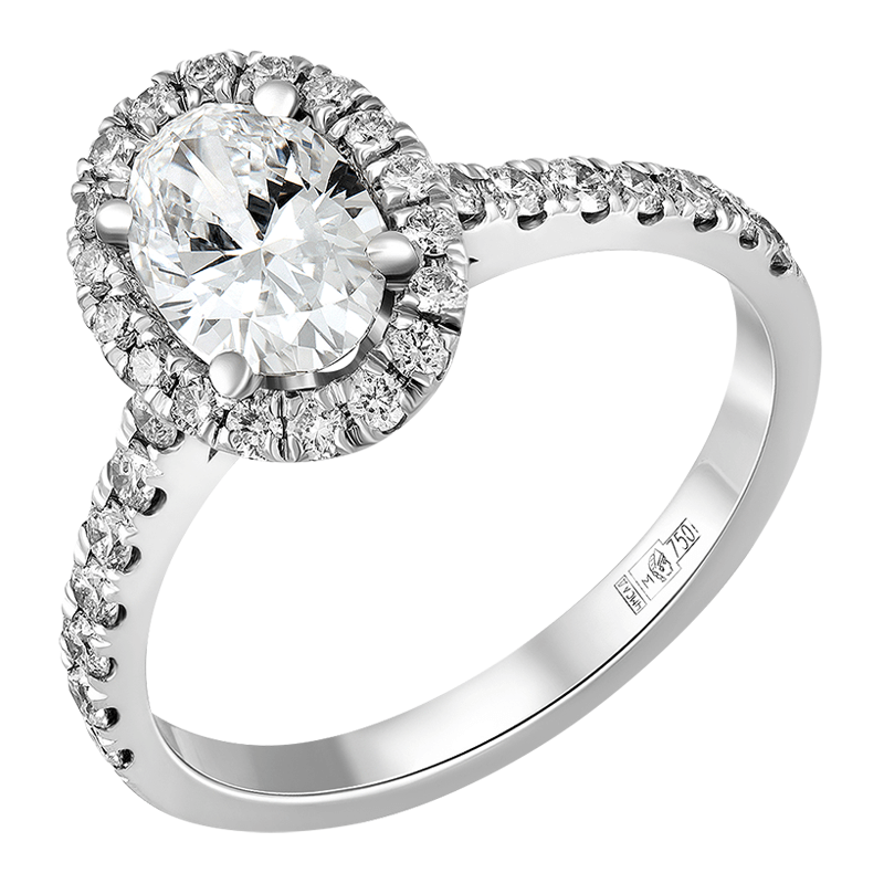 

Кольцо из золота с бриллиантом выращенным р., IQ Diamonds 515, 515