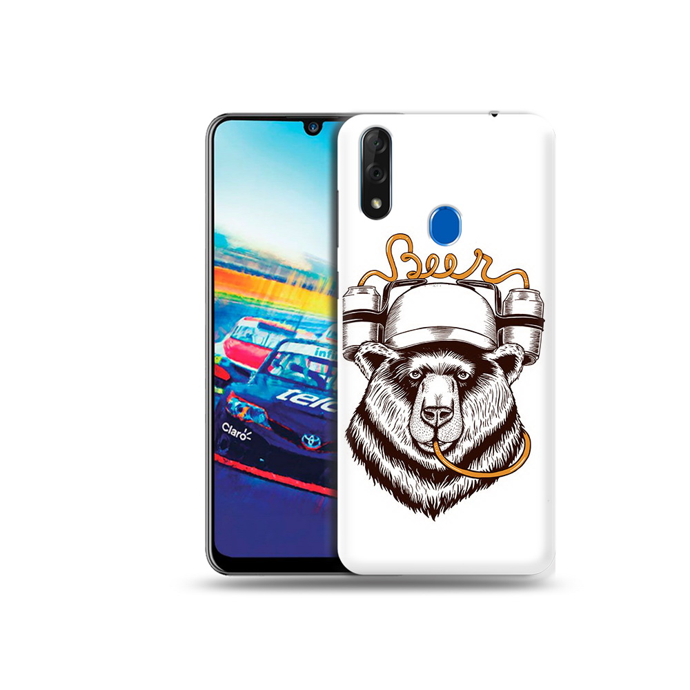 

Чехол MyPads Tocco для ZTE Blade V10 пивной медведь (PT136503.455.538), Прозрачный, Tocco