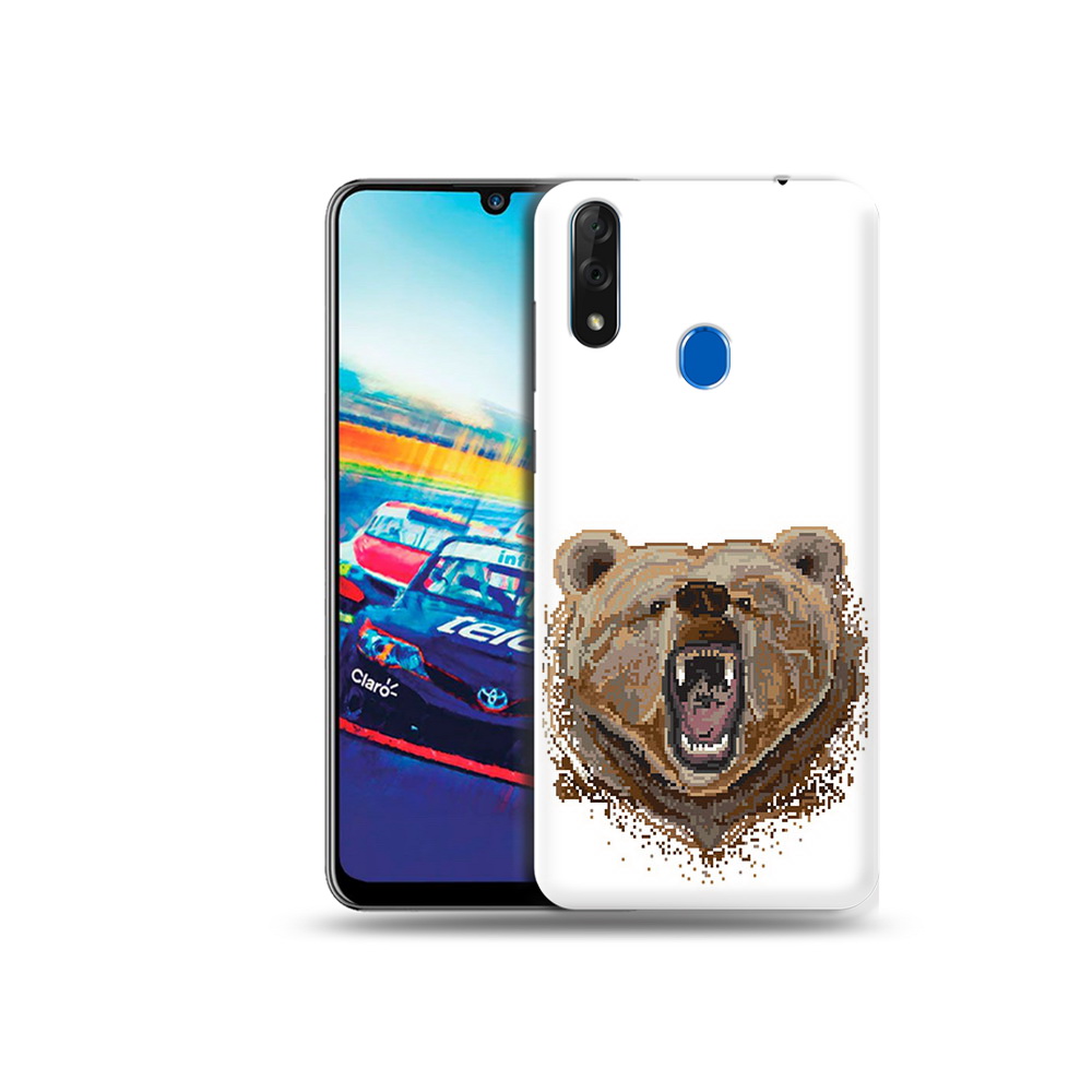 

Чехол MyPads Tocco для ZTE Blade V10 пиксельный медведь (PT136503.455.539), Прозрачный, Tocco