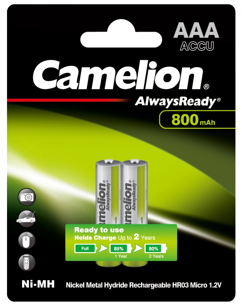 Аккумулятор Camelion NH-AAA800ARBP2