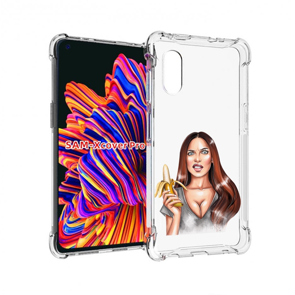 

Чехол MyPads девушка-с-бананом для Samsung Galaxy Xcover Pro 1, Прозрачный, Tocco