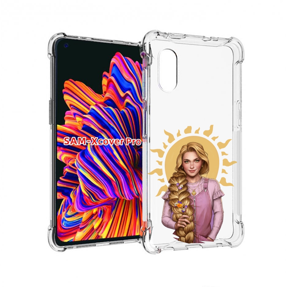 

Чехол MyPads девушка-с-большой-косой для Samsung Galaxy Xcover Pro 1, Прозрачный, Tocco