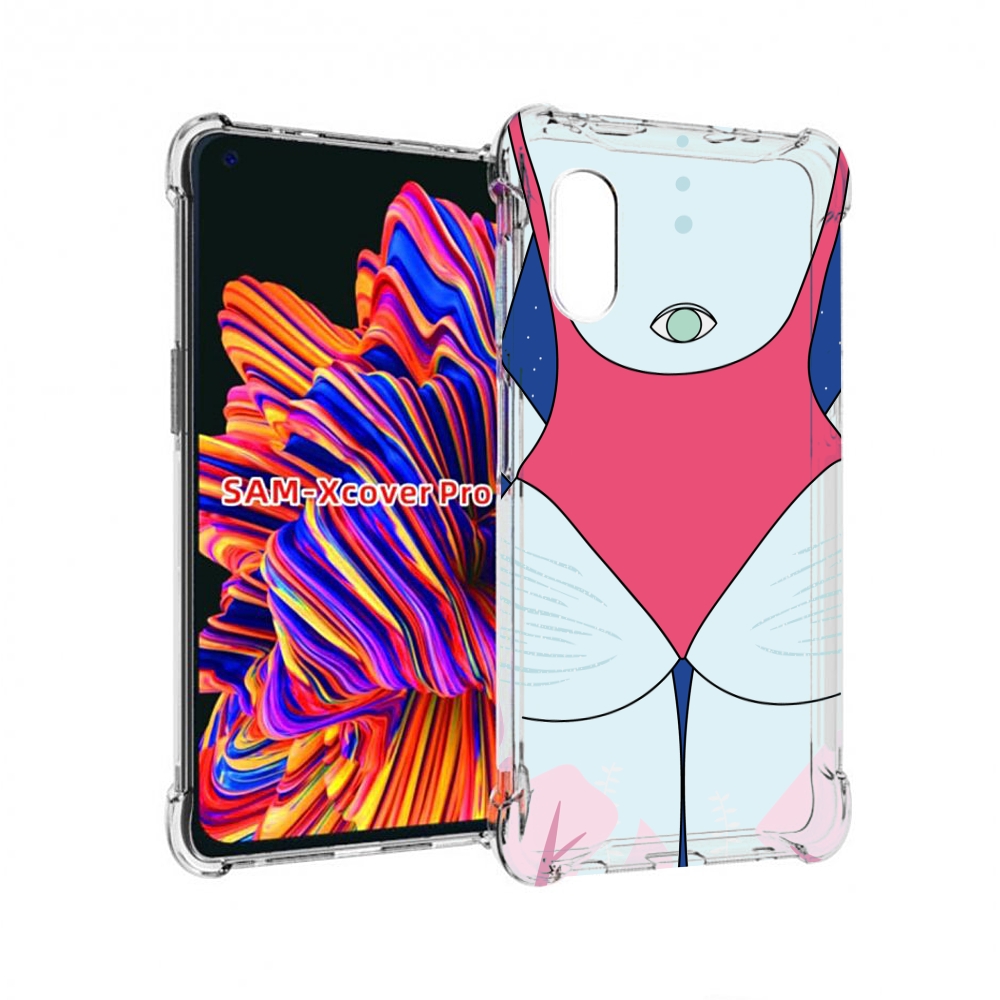 

Чехол MyPads девушка-с-глазом-на-спине для Samsung Galaxy Xcover Pro 1, Прозрачный, Tocco