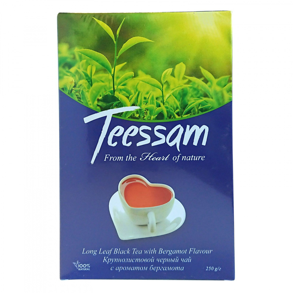 

Чай черный Teessam "Бергамот", листовой с добавками, 250 г