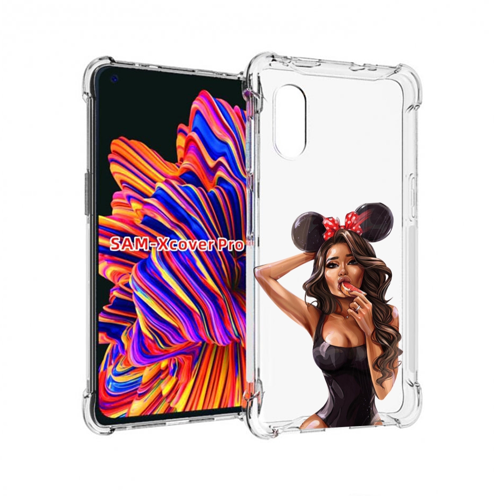 

Чехол MyPads девушка-с-грейпфрутом женский для Samsung Galaxy Xcover Pro 1, Прозрачный, Tocco
