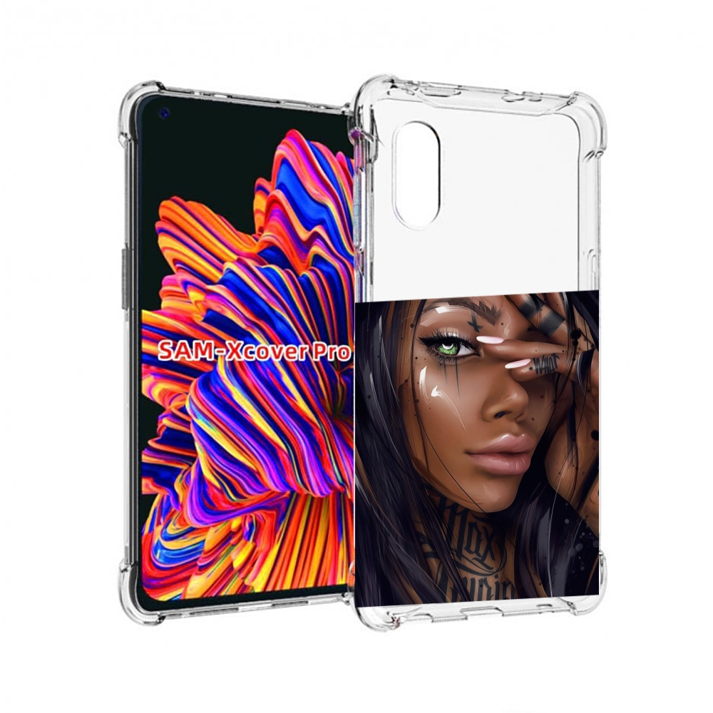 

Чехол MyPads девушка-с-зелеными-глазами-яркими для Samsung Galaxy Xcover Pro 1, Прозрачный, Tocco