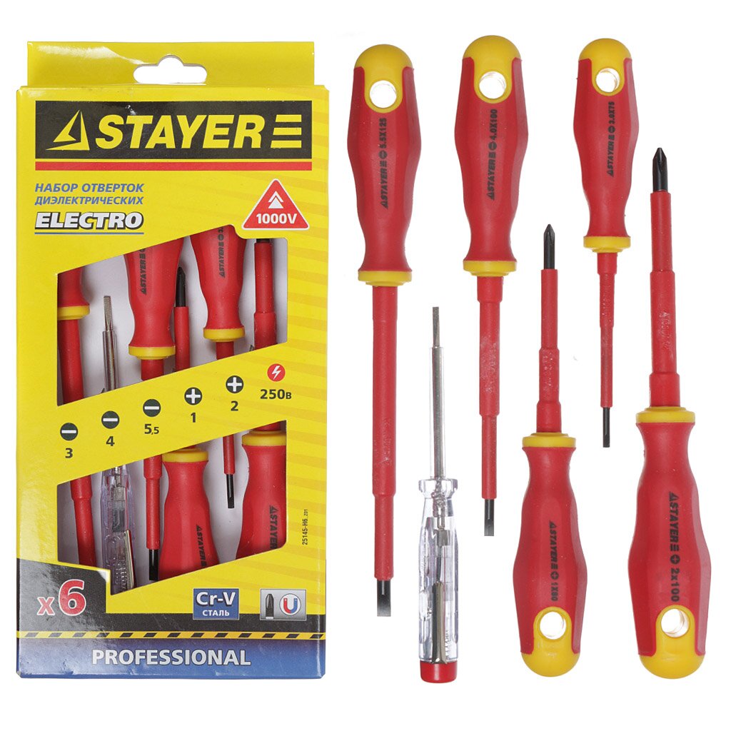 

Набор отверточный Stayer 25145-H6z01 в компл.6 предметов, Набор отверточный Stayer 25145-H6_z01 в компл.:6 предметов