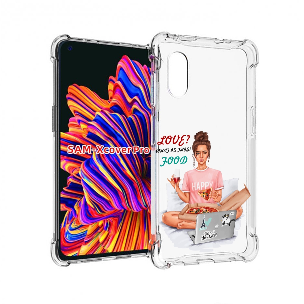 

Чехол MyPads девушка-с-ноутбуком женский для Samsung Galaxy Xcover Pro 1, Прозрачный, Tocco