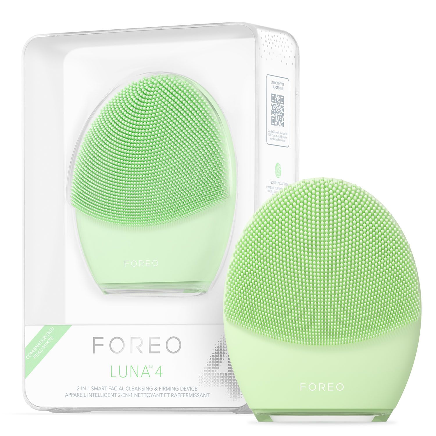 

Массажная щетка Foreo Luna 4 Combination Skin, Зеленый, LUNA 4