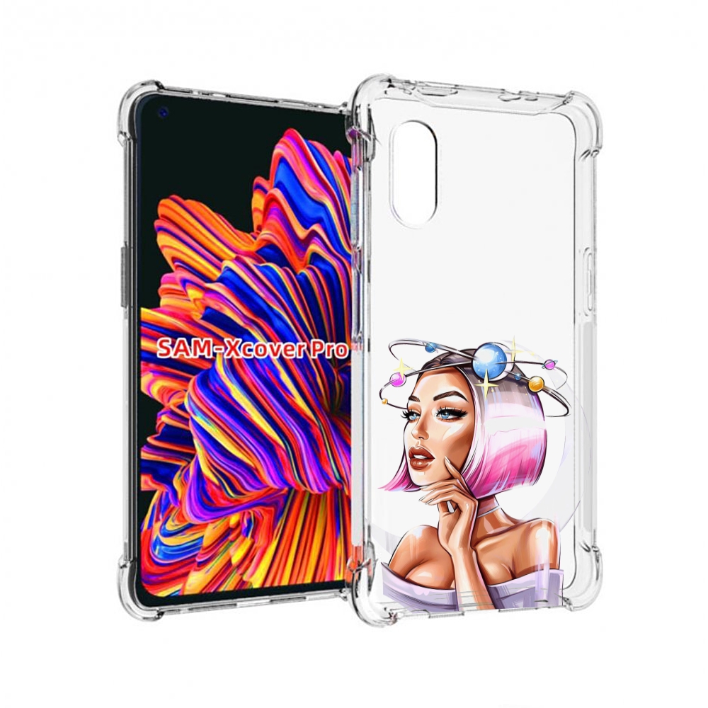 

Чехол MyPads девушка-с-планетами-на-голове женский для Samsung Galaxy Xcover Pro 1, Прозрачный, Tocco